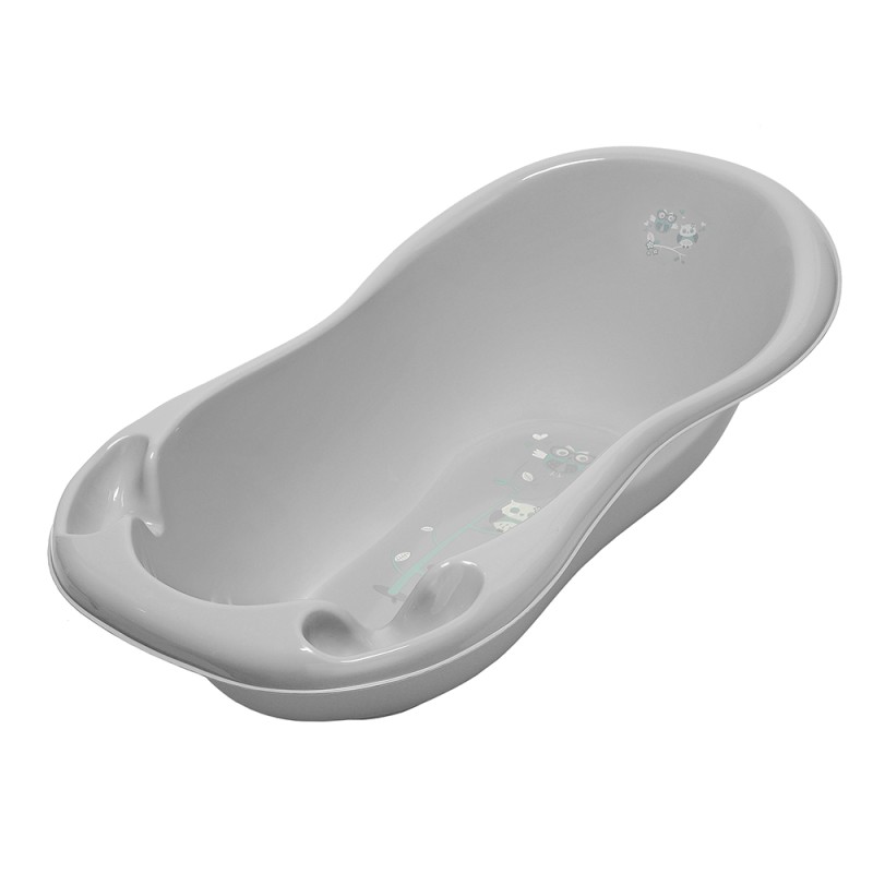 Ванночка для купания малыша с рождения Тега 102 см " Owl / Совы" цвет: серый SO-005-106