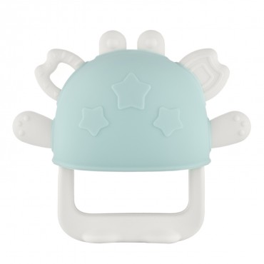 Силиконовый прорезыватель на руку " Крабик Crabby" цвет: бледно-зеленый RST-002-G