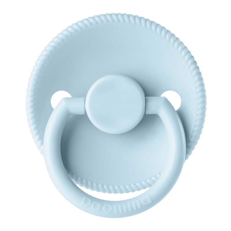 Пустышка Paomma с соской из натурального латекса (S) 0-6 месяцев цвет: baby blue