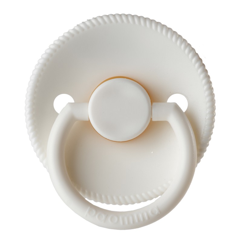 Пустышка Paomma с соской из натурального латекса (M) 6-18 месяцев цвет: buttercream