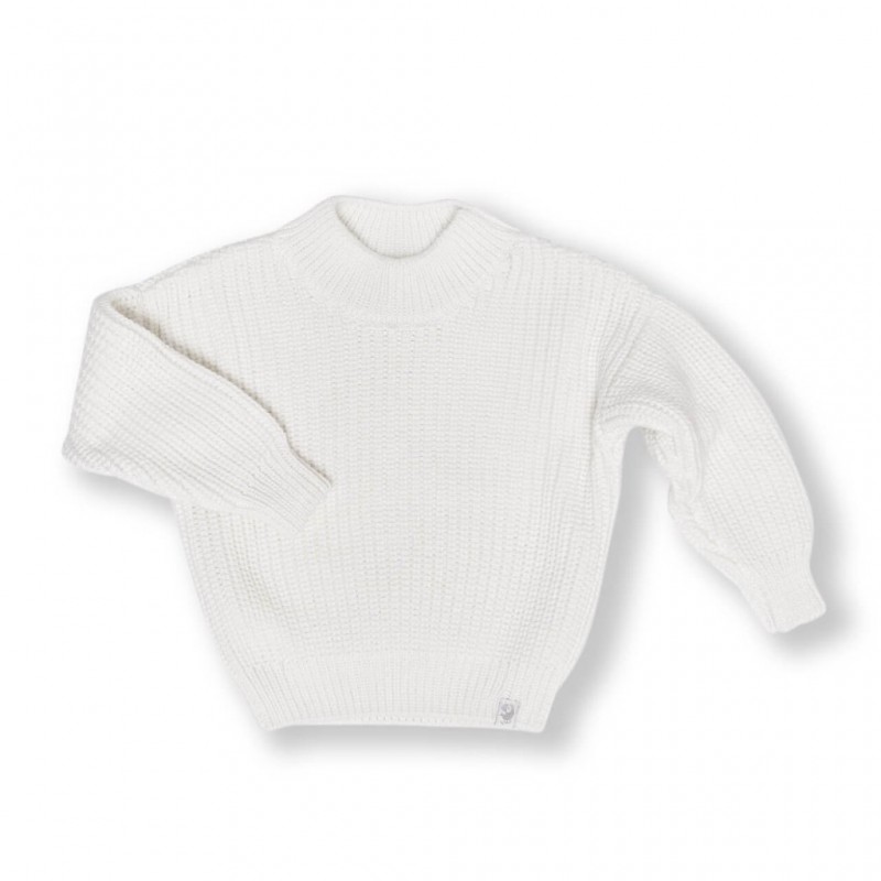 Джемпер вязаный oversize Classic 62-74 см цвет: экрю 1000-02 Джемпер вязаный oversize Classic 62-74 см цвет: экрю 1000-02