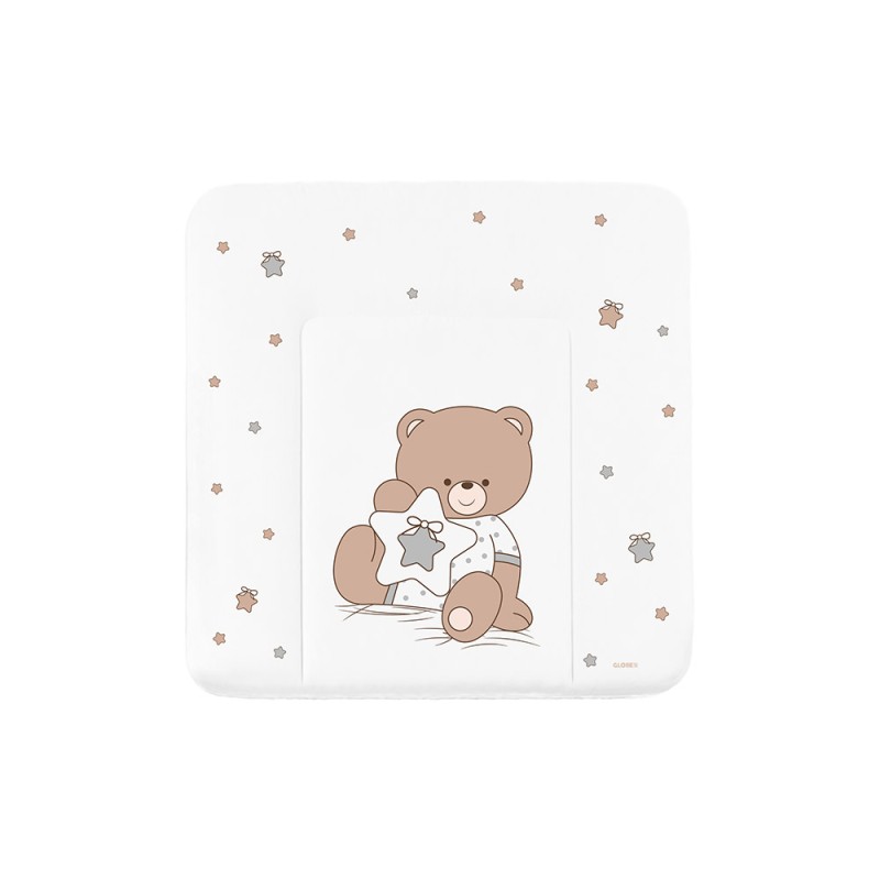 Матрас пеленальный мягкий Глобэкс Люкс цвет: мишка со звездой 4208