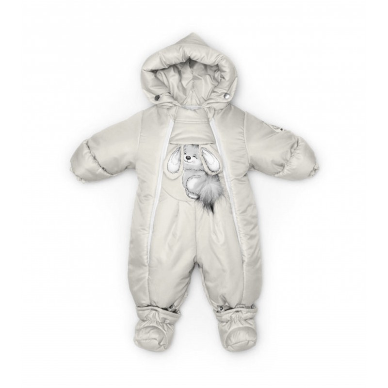 Комбинезон-трансформер с рождения до 80 см цвет: светло-серый 147ШМ