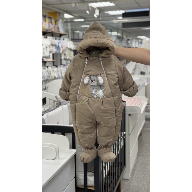 Комбинезон-трансформер с рождения до 80 см цвет: бежевый 147ШМ