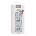 Набор из 3-х пустышек BIBS Try-it Colour 0+ месяцев цвет: baby blue 81343