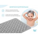 Антискользящий резиновый коврик для ванны с отверстиями 35x76см цвет: серый BM-M188-Grey Антискользящий резиновый коврик для ванны с отверстиями 35x76см цвет: серый BM-M188-Grey
