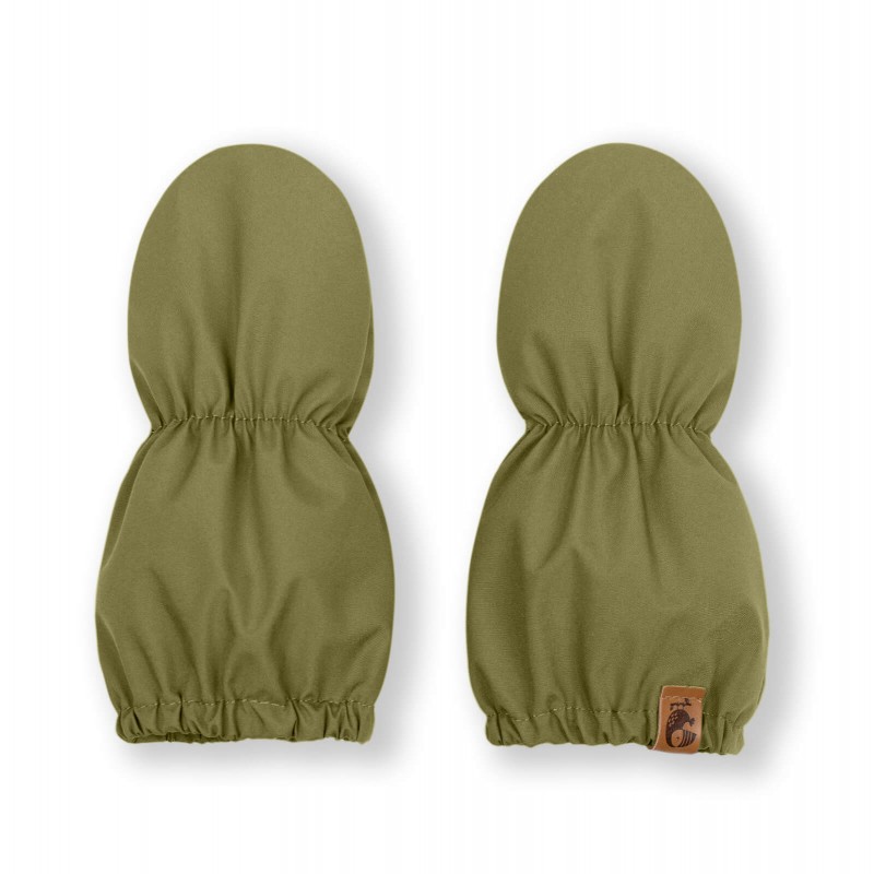 Теплые рукавички-варежки Bloom 0-12 месяцев цвет: теплый хаки 125-161