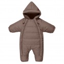 Комбинезон демисезонный DEW с капюшоном 0-6 месяцев цвет: теплый шоколад 160-141 Комбинезон демисезонный DEW с капюшоном 0-6 месяцев цвет: теплый шоколад 160-141