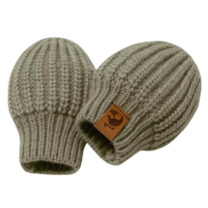 Варежки-рукавички вязаные Woolly цвет: светлый хаки 3500-119 Варежки-рукавички вязаные Woolly цвет: светлый хаки 3500-119