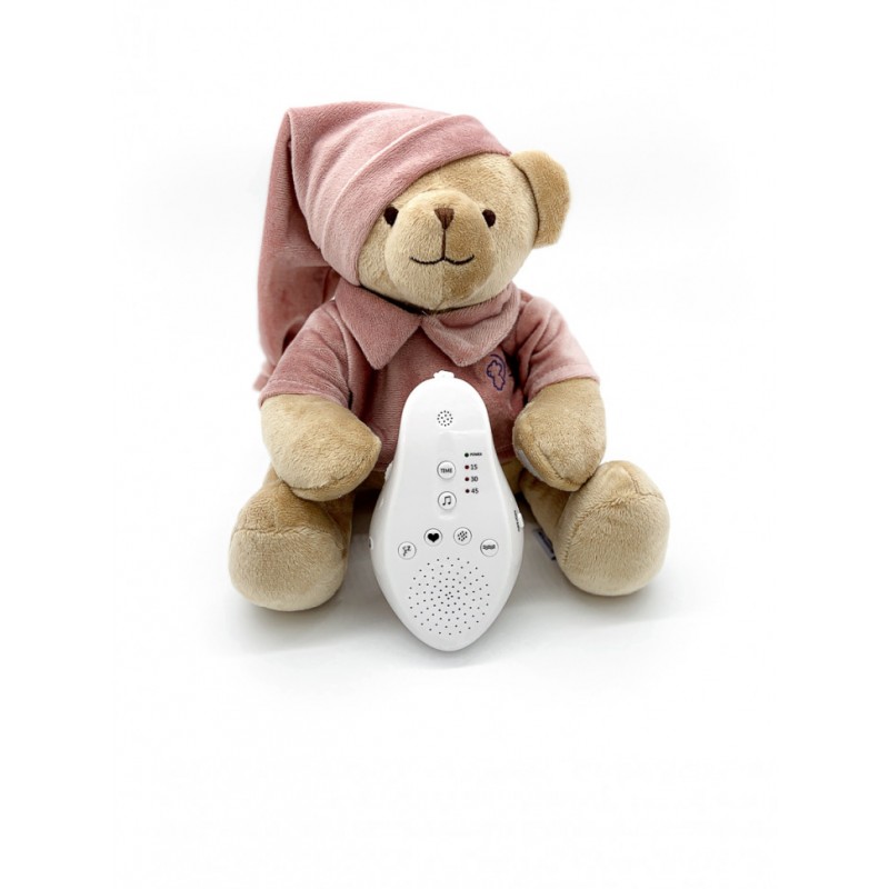 Игрушка для сна с белым и розовым шумом Drema BabyDou " Мишка Дрема " цвет: пудровый 103-Р Игрушка для сна с белым и розовым шумом Drema BabyDou " Мишка Дрема " цвет: пудровый 103-Р