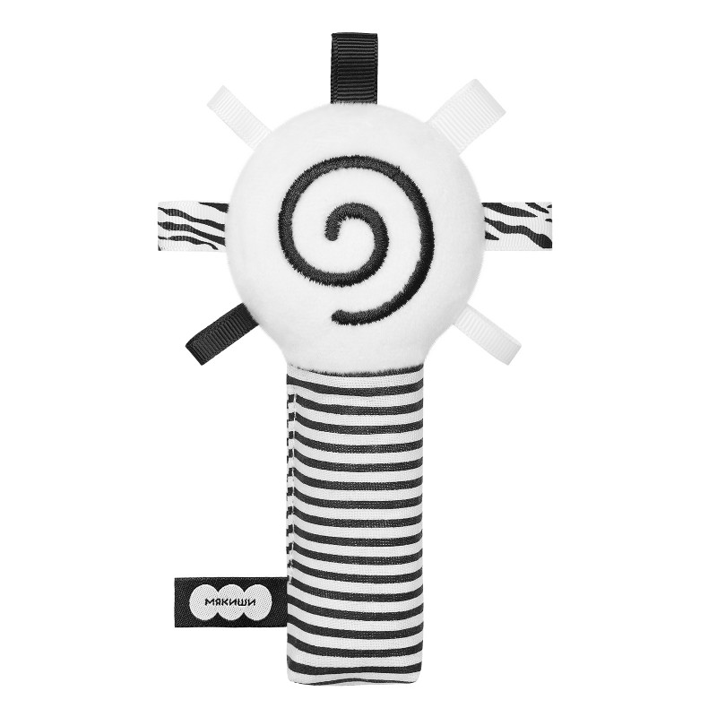 Игрушка погремушка " Маракас. Первые цвета" цвет: белый 825