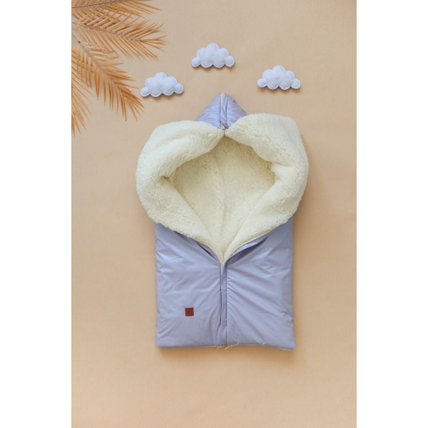 Конверт-одеяло с прорезями для ремней « Shiny» цвет: лиловый 0406