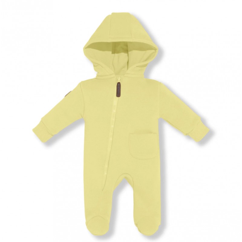 Комбинезон из футера с начесом Toucan 62 см цвет: светло-желтый 1632-80