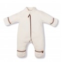 Флисовый комбинезон-поддева Cute 68-74 см цвет: экрю 1645-02