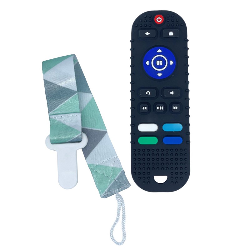 Прорезыватель силиконовый «Пульт от телевизора» с держателем RTVP-001