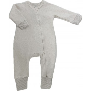 Комбинезон на молнии из хлопка 68 см Т-216/бежевый