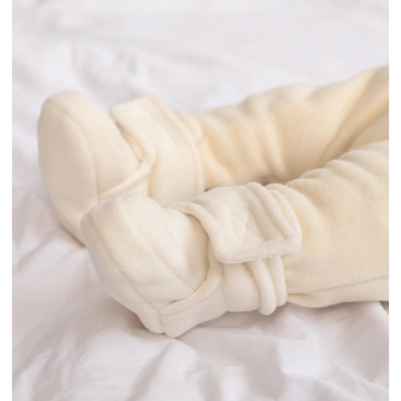 Пинетки из флиса Cute 3-8 месяцев цвет: экрю 2200-02