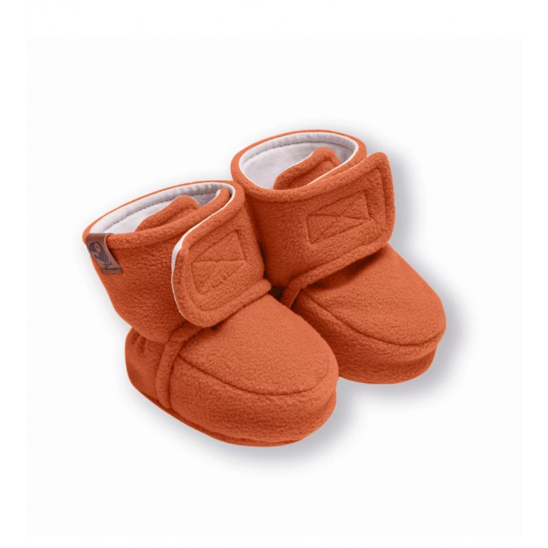 Пинетки из флиса Cute 0-3 месяца цвет: светлый кирпичный 2200-171