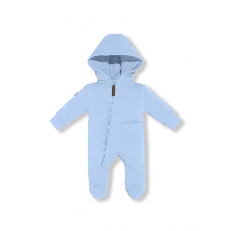 Комбинезон из футера с начесом Toucan 68 см цвет: голубой 1632-12