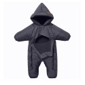 Комбинезон демисезонный DEW с капюшоном 68-80 см цвет: графит 160-53