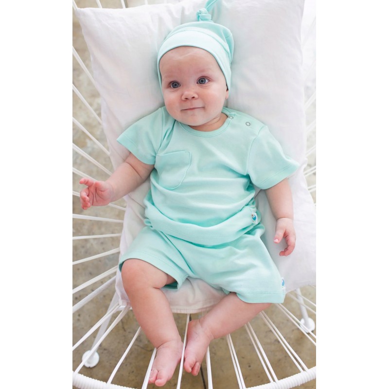 Комплект шорты + футболка 68 см цвет: ментол 1900-06/2100-06 Комплект шорты + футболка 68 см цвет: ментол 1900-06/2100-06