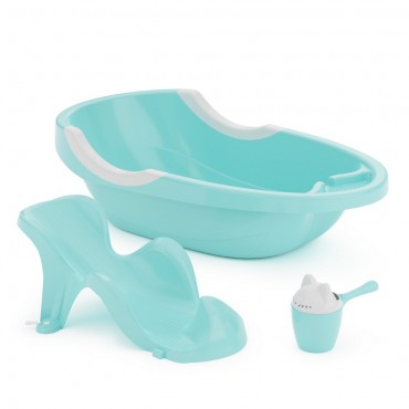 Ванночка для купания малыша с рождения 90 см + горка + ковш Альтернатива цвет: голубой М 6837 Ванночка для купания малыша с рождения 90 см + горка + ковш Альтернатива цвет: голубой М 6837