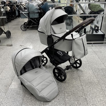 Коляска детская 2 в 1 Bjoy Mia LT кожа цвет: grey 05 Коляска детская 2 в 1 Bjoy Mia LT кожа цвет: grey 05