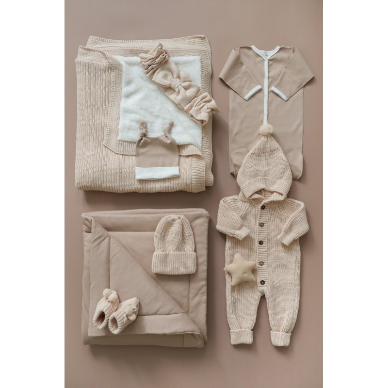 Комплект на выписку и прогулки " Hugge" 8 предметов цвет: бежевый 0366-8
