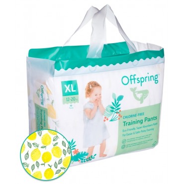 Эко-подгузники-трусики Offspring XL 12-20 кг 30 шт цвет: лимоны