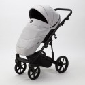 Коляска детская 2 в 1 Adamex Mobi Air Lux кожа + ткань цвет: серый Коляска детская 2 в 1 Adamex Mobi Air Lux кожа + ткань цвет: серый