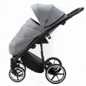 Коляска детская 2 в 1 Adamex Mobi Air Lux кожа + ткань цвет: серый Коляска детская 2 в 1 Adamex Mobi Air Lux кожа + ткань цвет: серый