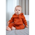 Комбинезон из футера с начесом Toucan 80 см цвет: кирпичный 1633-105