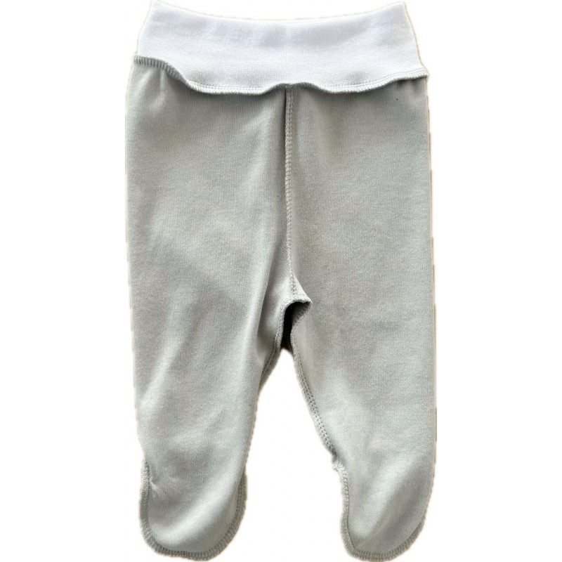 Ползунки для малыша 50 см Newborn однотонные: серый Т-132/О