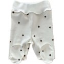 Ползунки для малыша 50 см Newborn принт: звездочки монохром Т-132