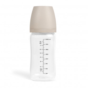 Стеклянная бутылочка Paomma 240 мл цвет: almond milk GB218 Стеклянная бутылочка Paomma 240 мл цвет: almond milk GB218