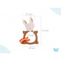 Универсальный прорезыватель BUNNY TEETHER цвет: шоколадный
