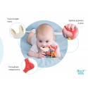 Универсальный прорезыватель BUNNY TEETHER цвет: коралловый