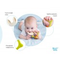 Универсальный прорезыватель BUNNY TEETHER с держателем цвет: зелёный