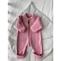 Флисовый комбинезон-поддева Cute 74-80 см цвет: пудра 1645-01