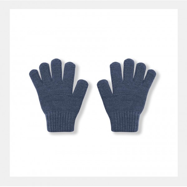 Перчатки детские вязаные М (2-4 года) цвет: джинс 3590-120