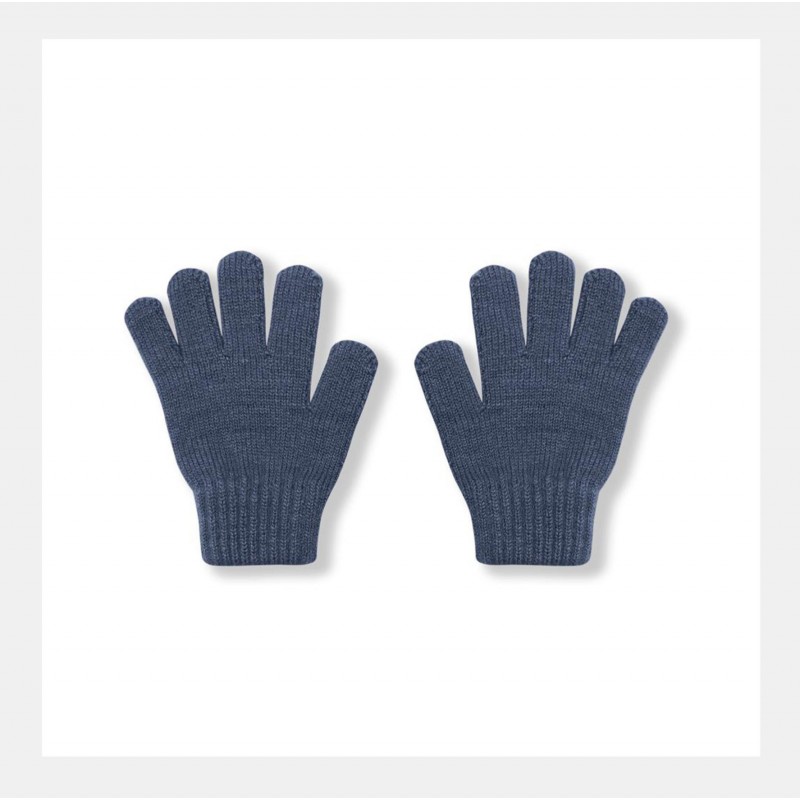 Перчатки детские вязаные М (2-4 года) цвет: джинс 3590-120