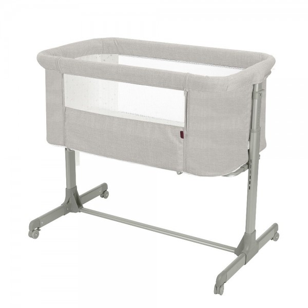 Колыбель-кроватка приставная Carrello Luna  CRL 16501 серая / carbon grey