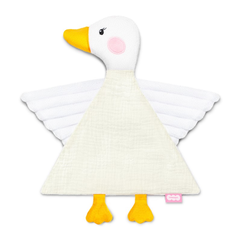 Игрушка мягконабивная комфортер-платочек Гусенок 857