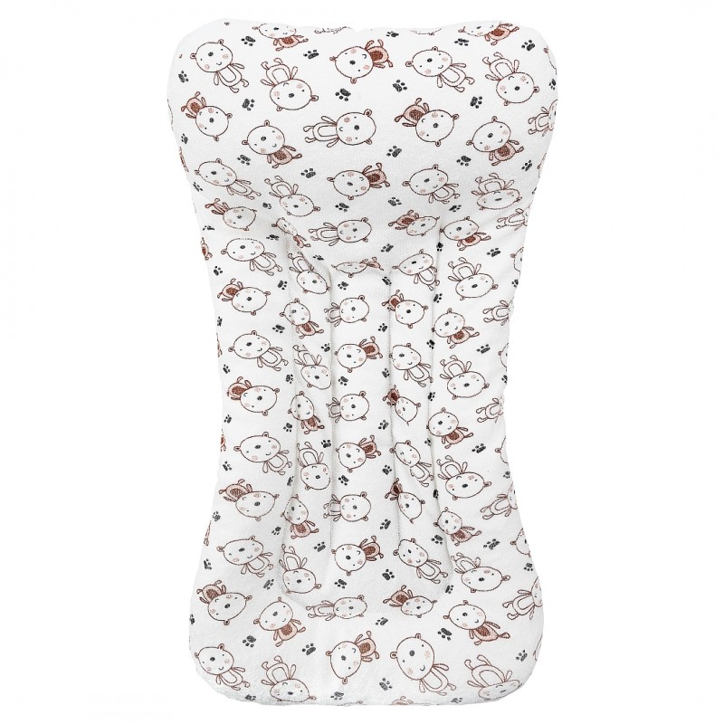 Детский валик - матрасик для купания малыша для ванны с присосками для фиксации Свет Мария цвет: мишки 2194-3.2