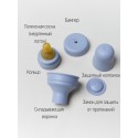 Набор сменных аксессуаров с латексной соской для бутылочки BIBS Bottle Kit Latex цвет: baby blue / голубой Набор сменных аксессуаров с латексной соской для бутылочки BIBS Bottle Kit Latex цвет: baby blue / голубой