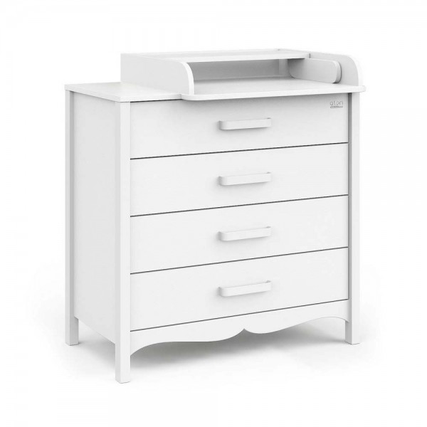 Комод пеленальный детский 4 ящика Атон Felix цвет: белый/белый БП-00003549 Комод пеленальный детский 4 ящика Атон Felix цвет: белый/белый БП-00003549