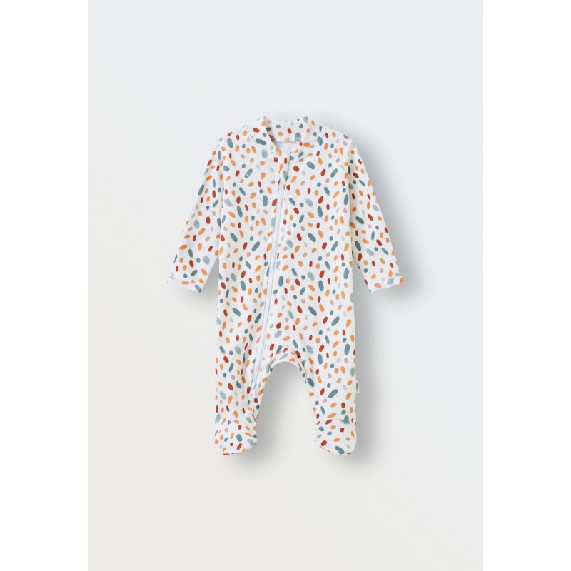 Слип на молнии 62 см цвет: экрю в крапинку 1400-134