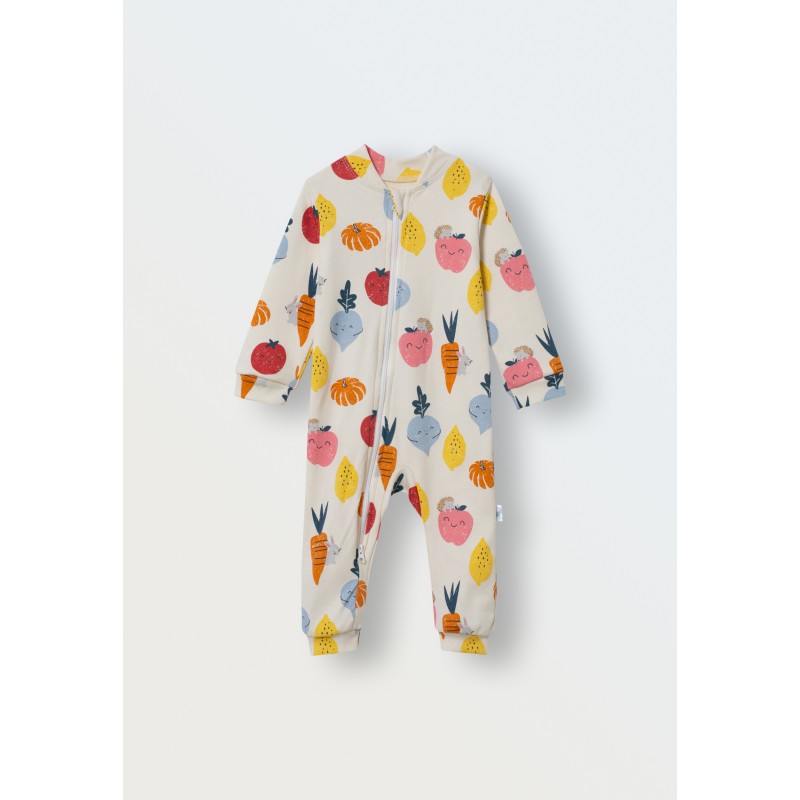 Слип на молнии с манжетами 68 см цвет: овощи 1430-308