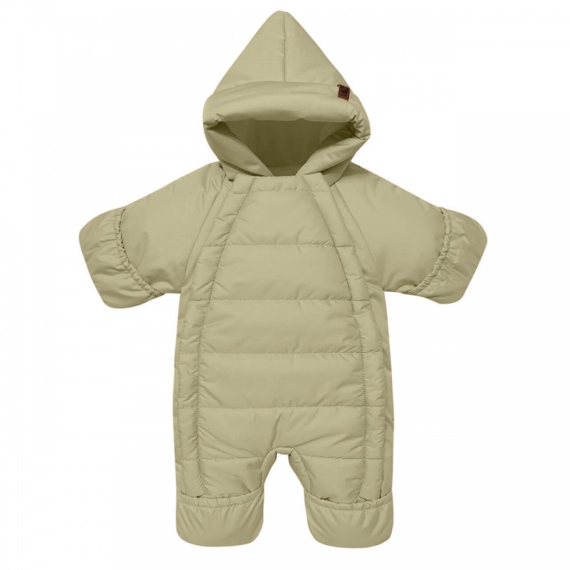 Комбинезон демисезонный DEW с капюшоном 0-6 месяцев цвет: хаки 160-04