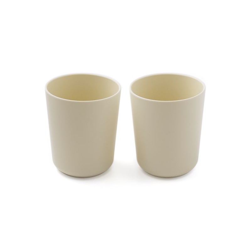 Набор стаканчиков 2 шт Edda цвет: пломбир PLAC-01001 Набор стаканчиков 2 шт Edda цвет: пломбир PLAC-01001